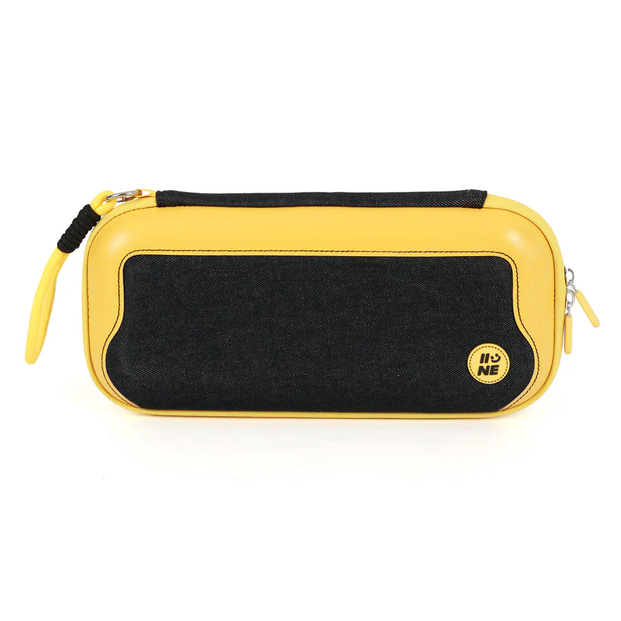 IINE EVA Carrying Storage Bag for Nintendo Switch 2 (Black, Yellow/Back) - Image 9