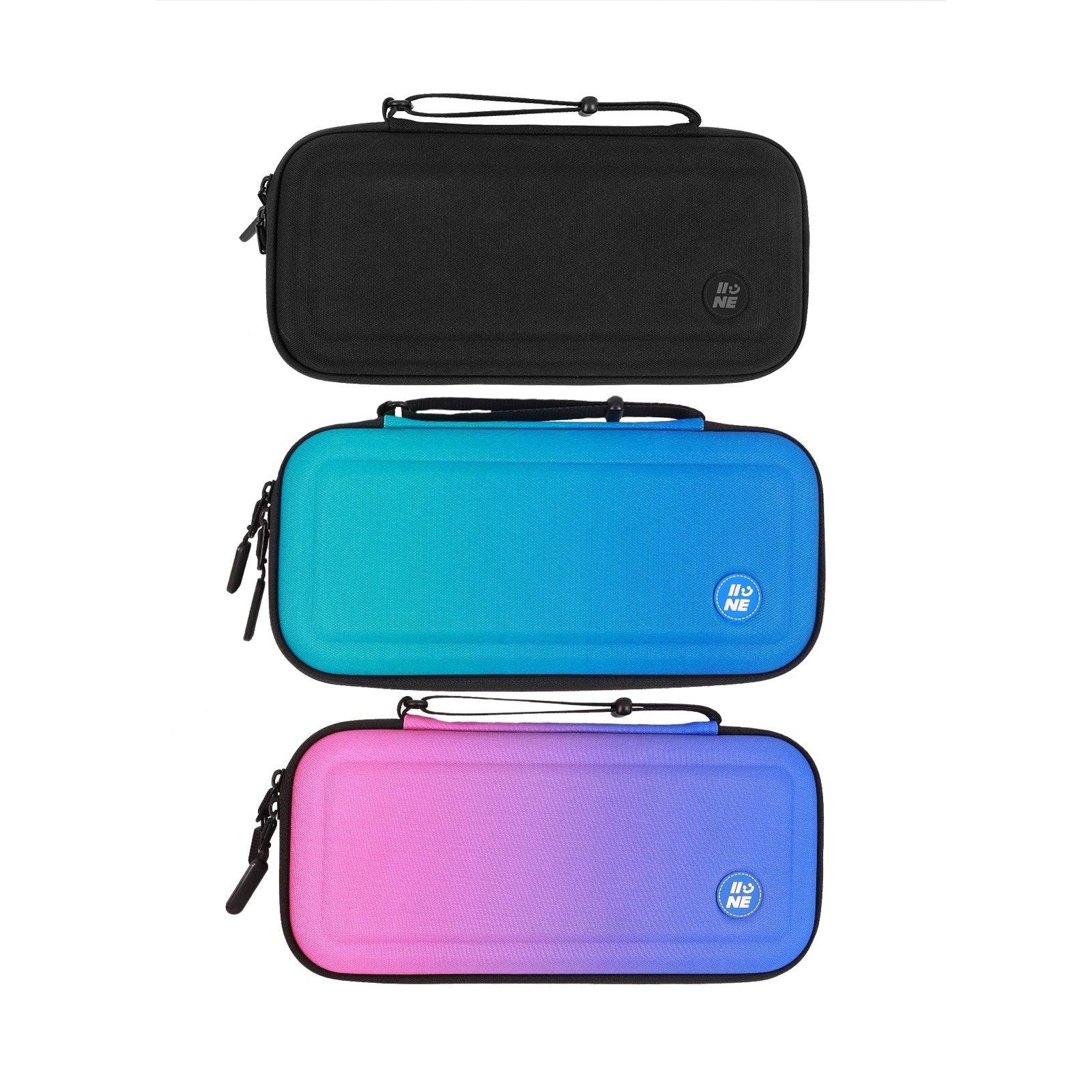 IINE Eva Storage Bag for Nintendo Switch 2 (Black, Gradient Blue, Gradient Purple)