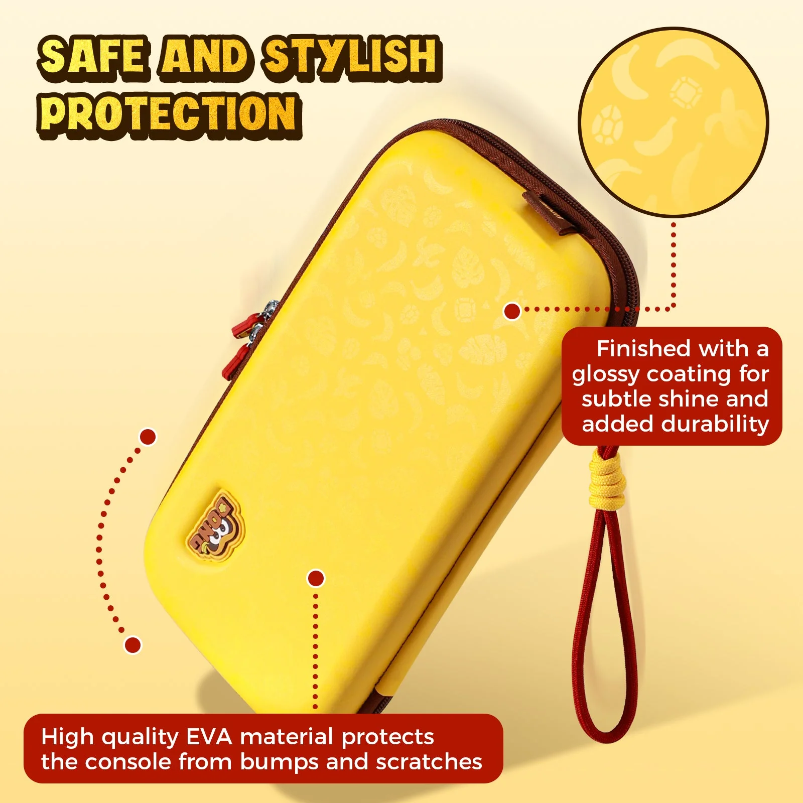 IINE Eva Storage Bag for Nintendo Switch 2 (Yellow) (L1179) - Image 4