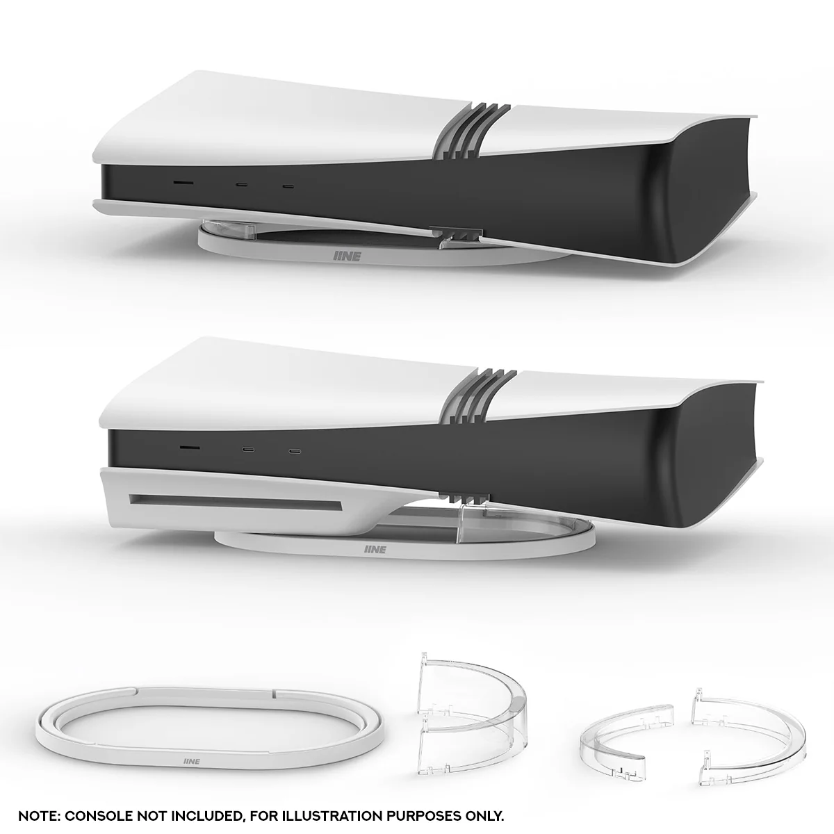 IINE Horizontal Stand for PS5 Pro (Transparent) (L1107) - Image 10