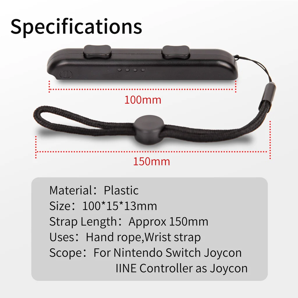 IINE Joy-Con Wristbands (Black) (L575) - Image 5