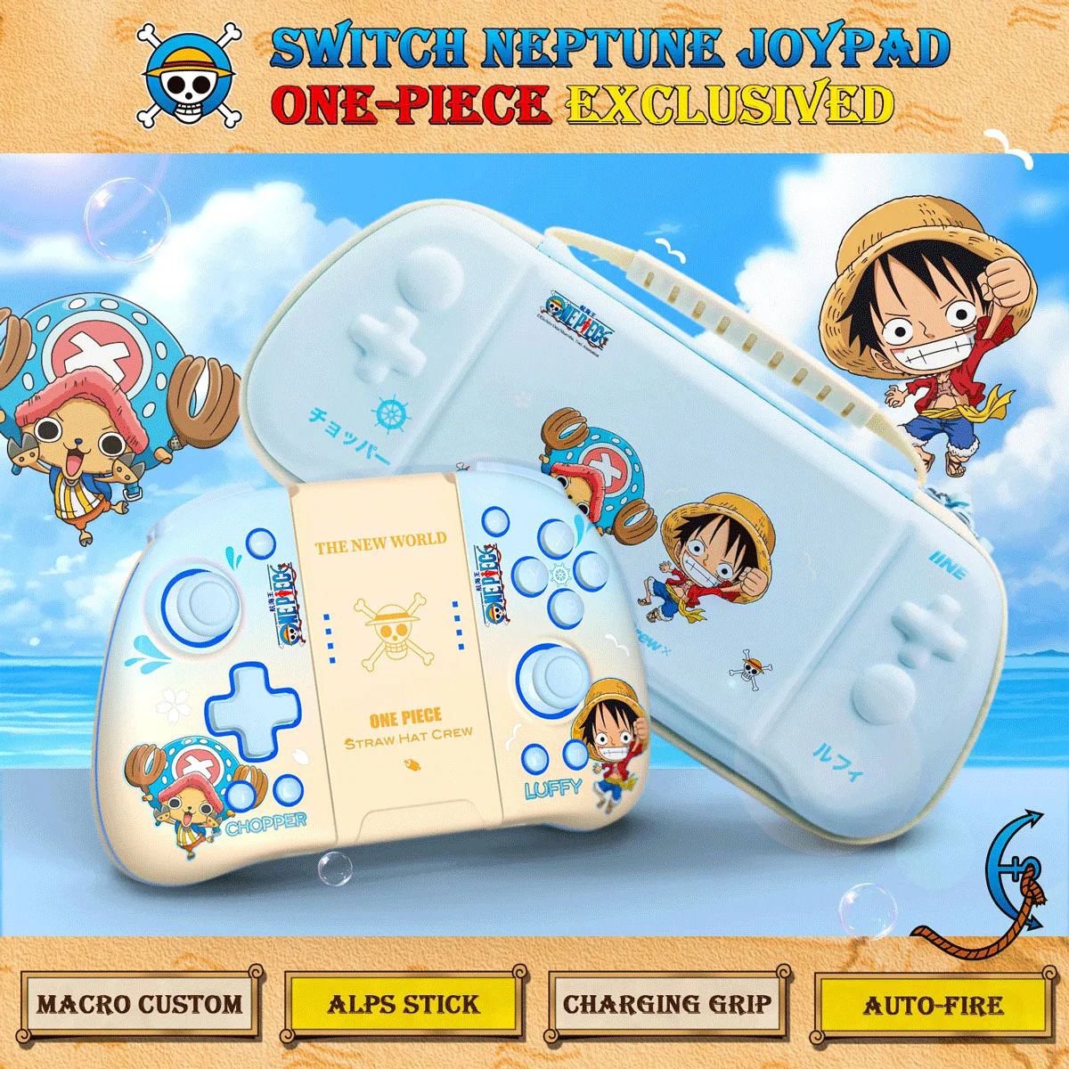 IINE Joy Pad Controller For N-Switch / N-Switch Lite / N-Switch OLED (Luffy & Chopper) (L910) - Image 3