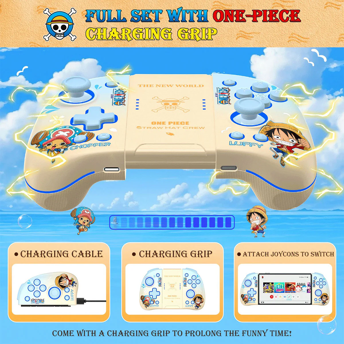 IINE Joy Pad Controller For N-Switch / N-Switch Lite / N-Switch OLED (Luffy & Chopper) (L910) - Image 5