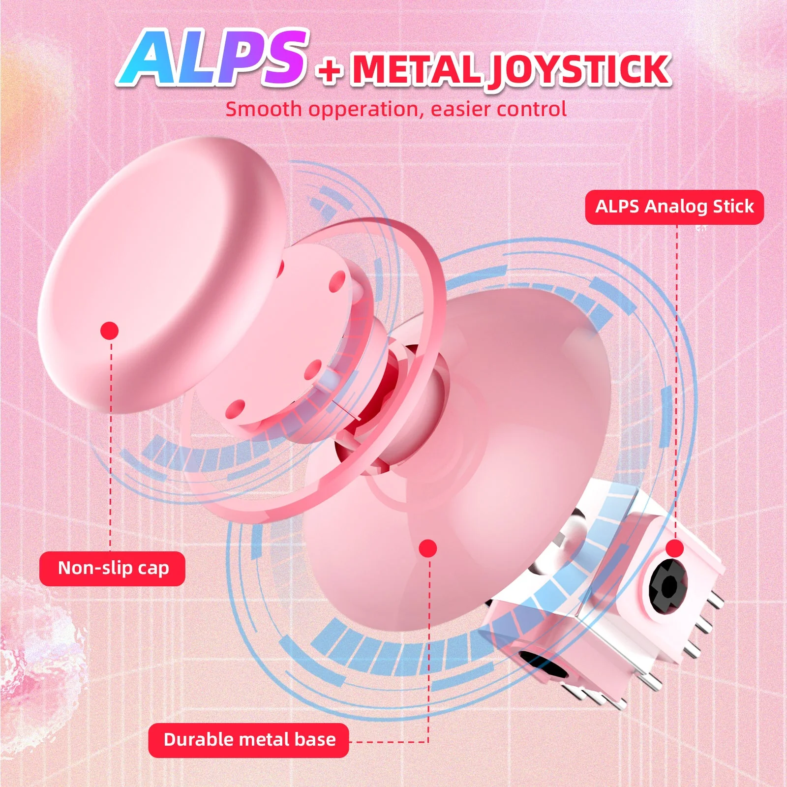 IINE Keyboard Mouse Controller (Pink) (L781) - Image 4