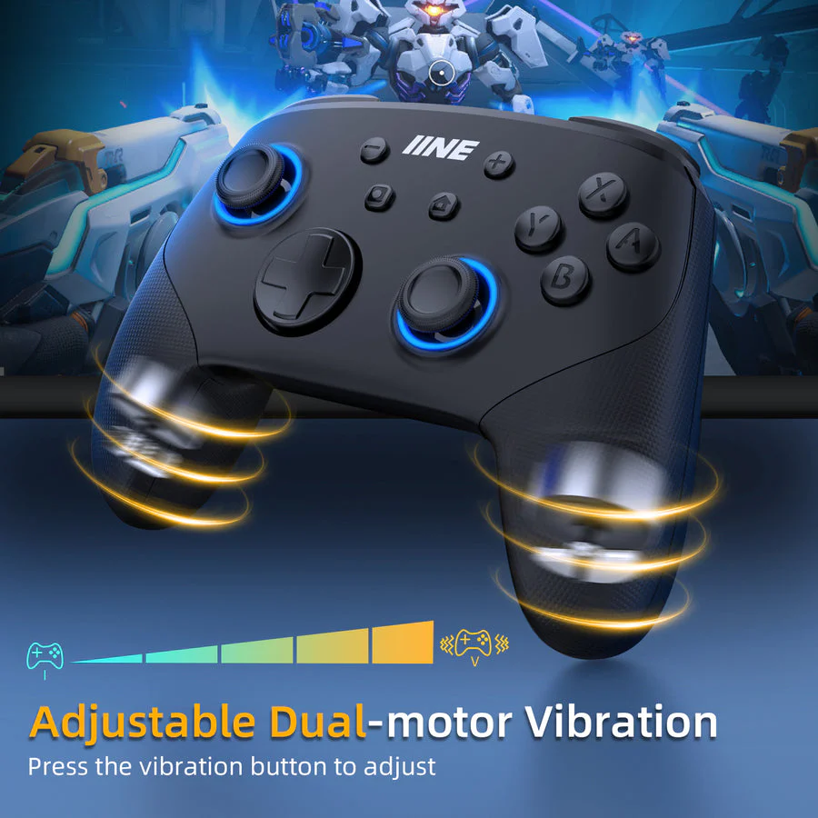 IINE Macro Programming Falcon Black Wireless Controller for N-Switch / N-Switch Lite / N-Switch OLED (Black) (L844) - Image 6