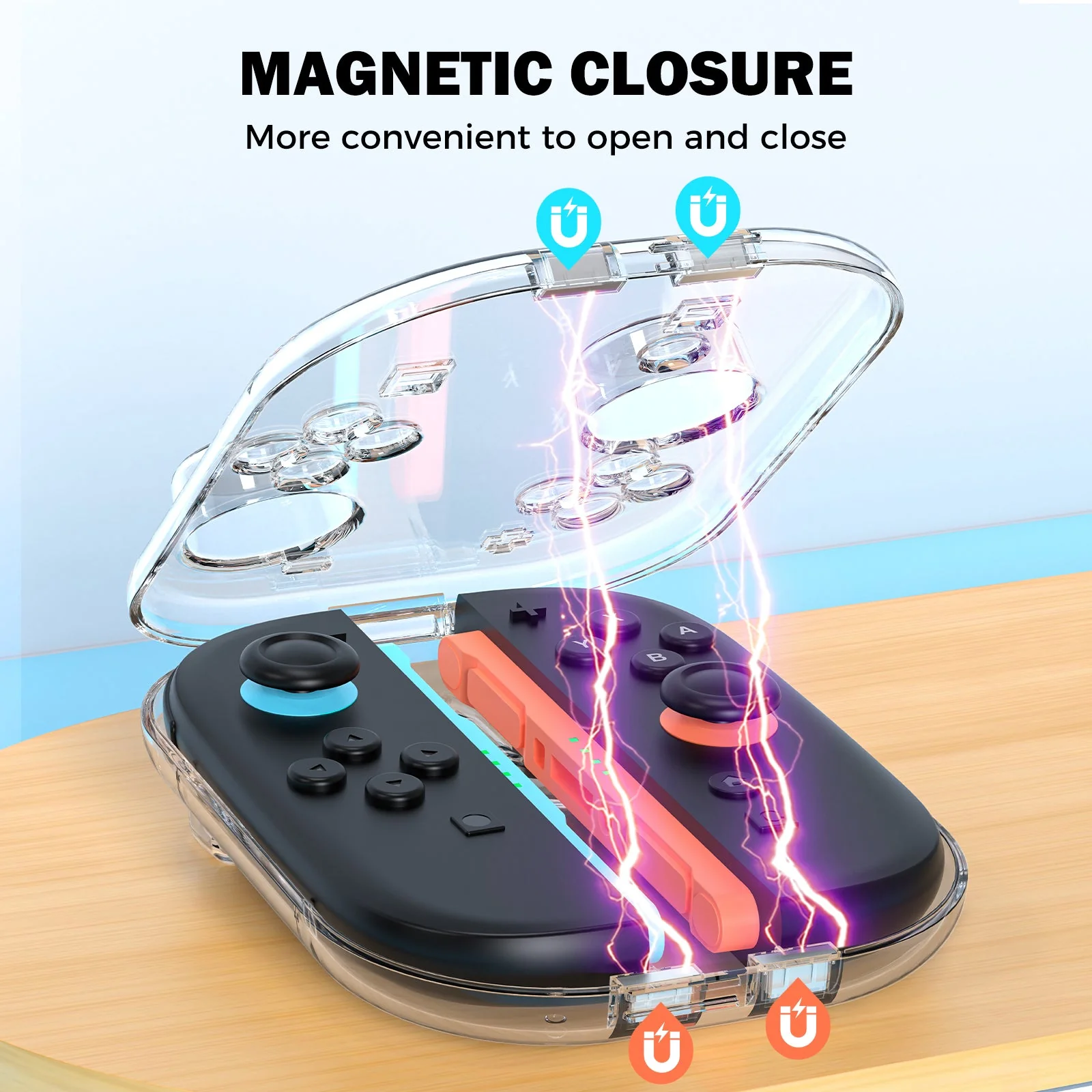 IINE Magnetic Storage Case for Nintendo Switch 2 Joy-Con (Transparent) (L1164) - Image 4