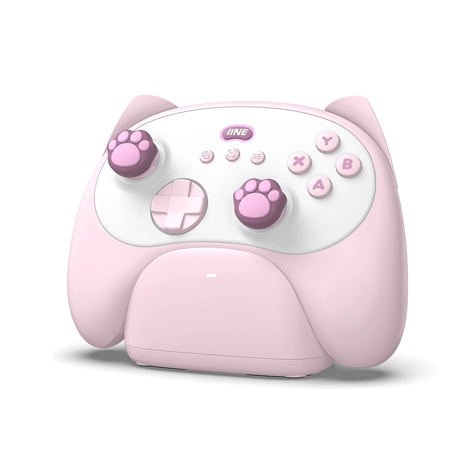 IINE Meow Kitten Controller with Tail Charging Dock for PC / Nintendo Switch (Blue, Pink) (L1049, L1050) - Image 13