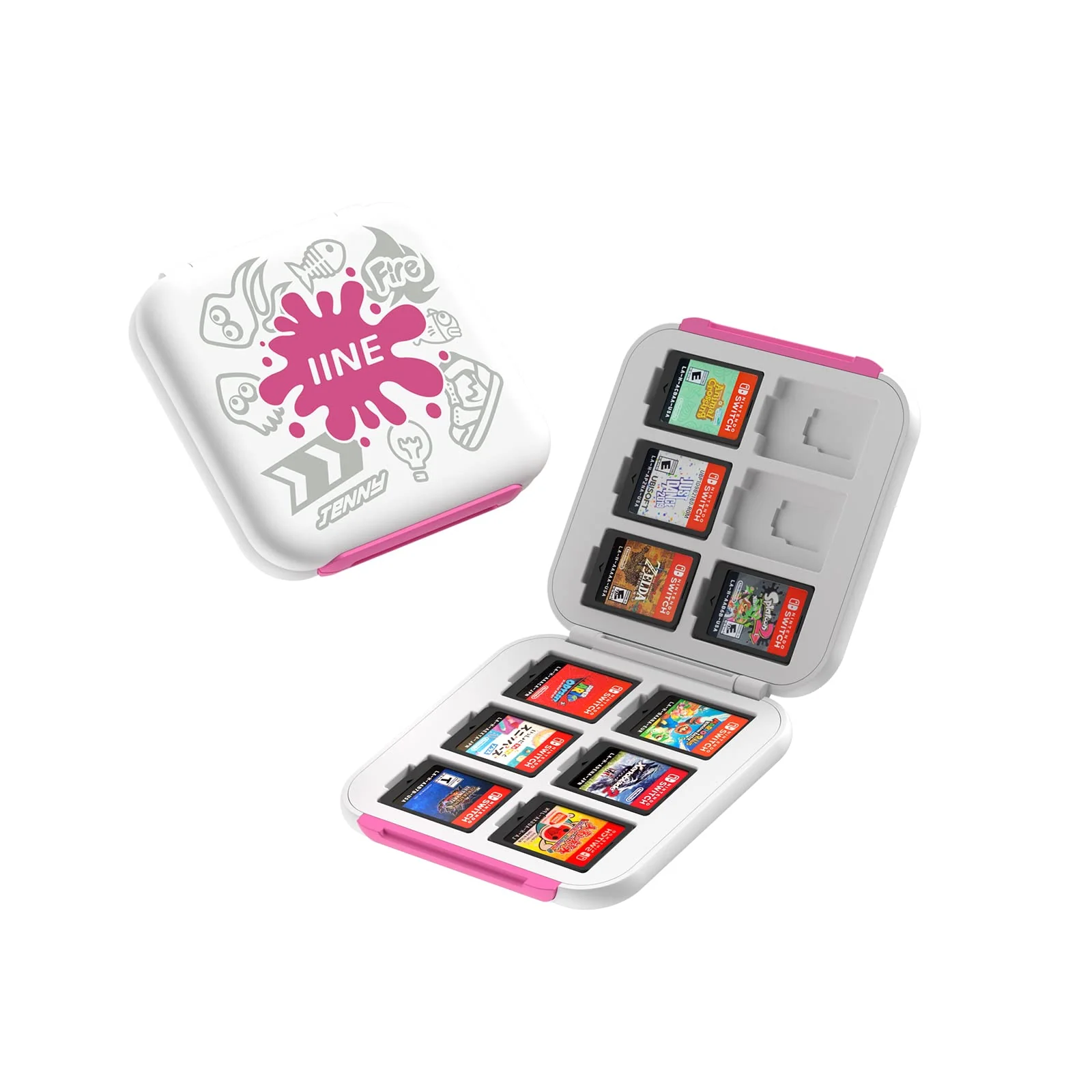 IINE NSW Game Card Case 6+6 Magnetic (White) (L714) - Image 2