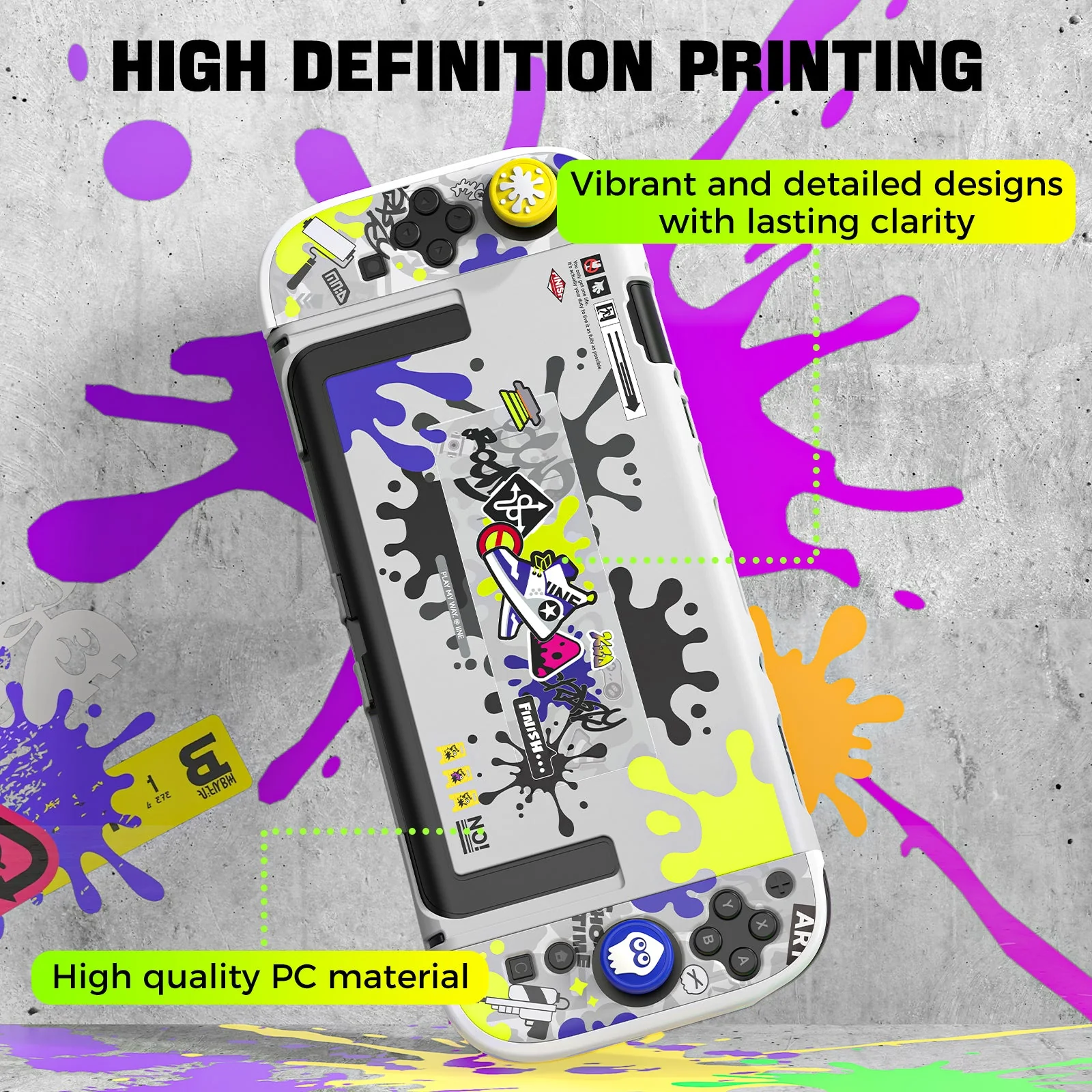 IINE PC Protective Case Set for Nintendo Switch 2 (Mario, Splatoon) (L1167, L1166) - Image 7