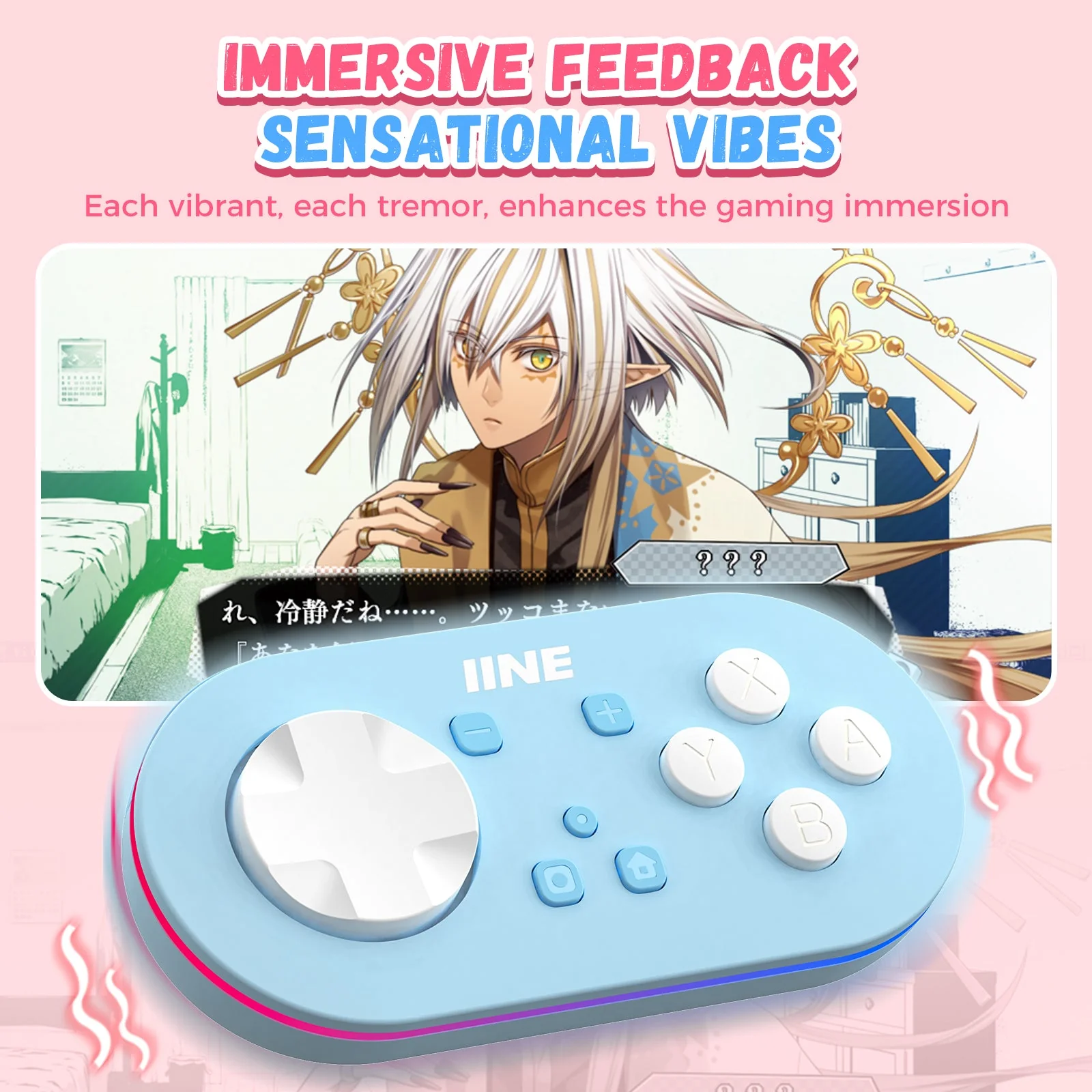 IINE Pocket Game Controller (Pink, Blue) - Image 10