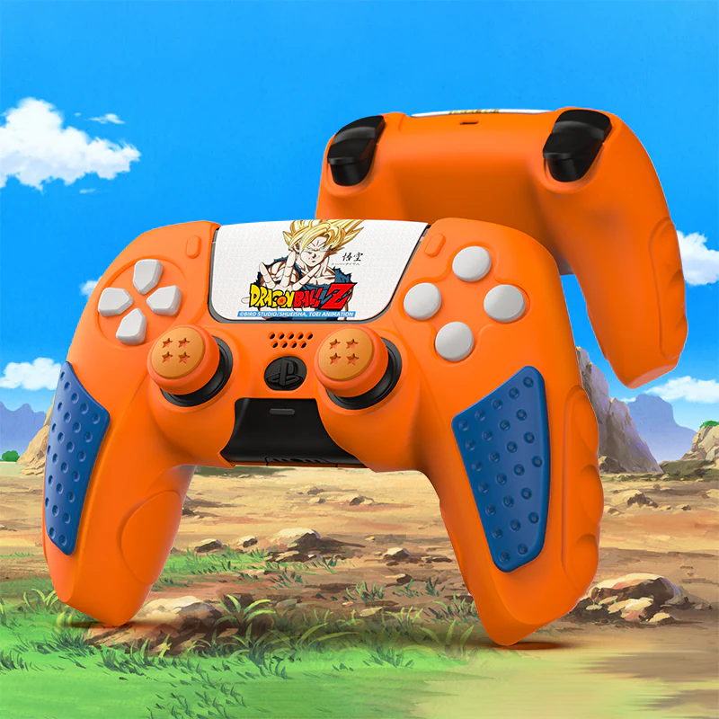 IINE Dragon Ball Z Silicone Case With 2 Thumb Grip Caps For PS5 Controller (L827) - Image 4