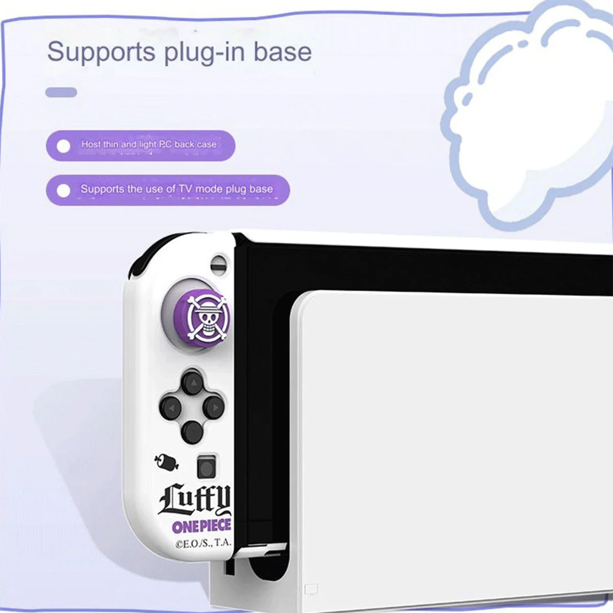 IINE Protective Case For Nintendo Switch OLED (Luffy) (White) (L908) - Image 10