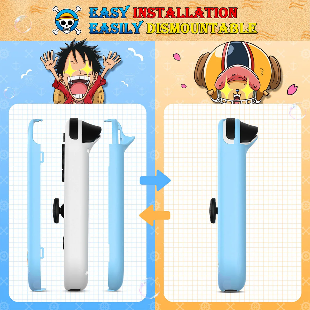 IINE Protective Case For Nintendo Switch OLED (Luffy) (White) (L908) - Image 7