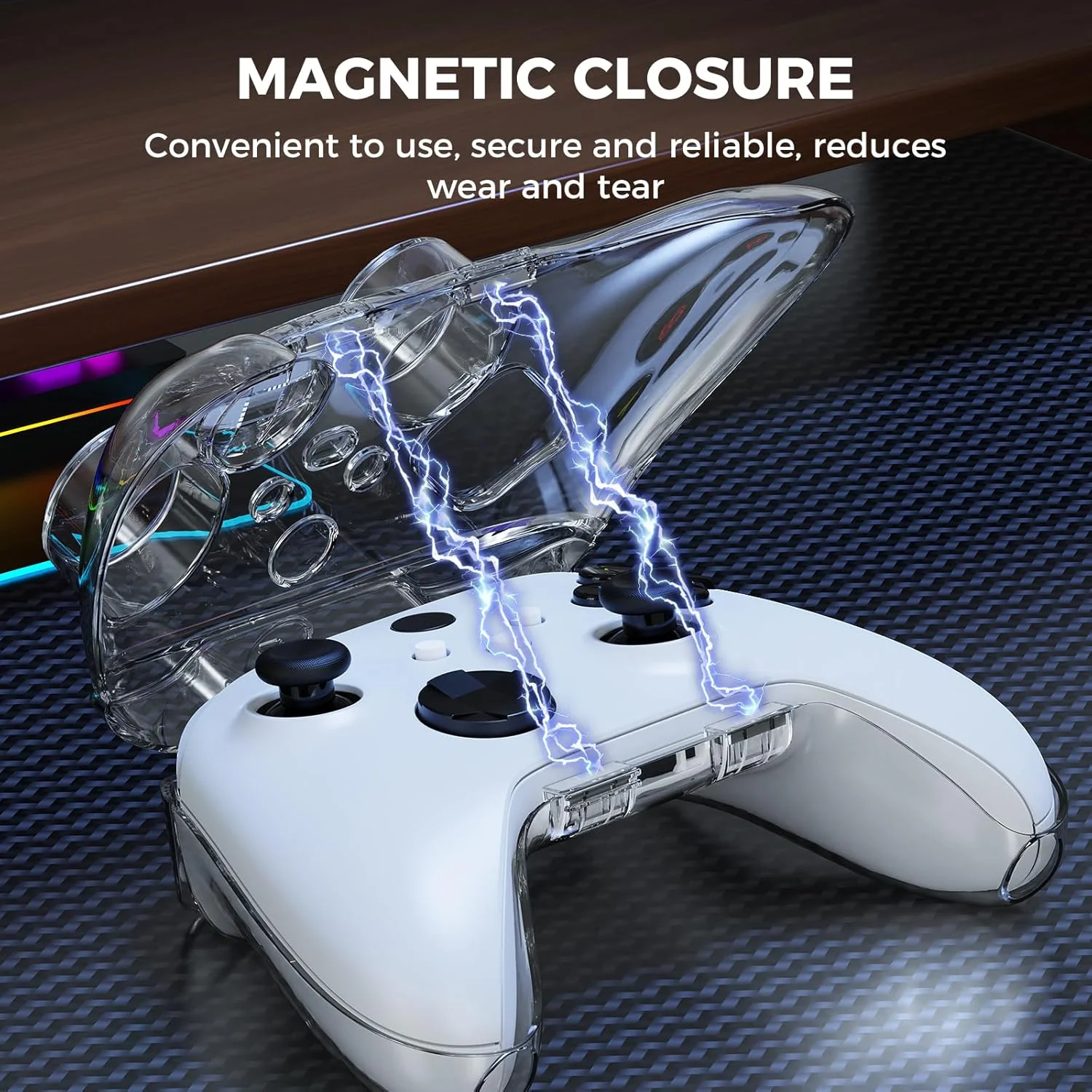 IINE Protective Case for Xbox Series S/X Controller (Transparent) (L1009) - Image 6