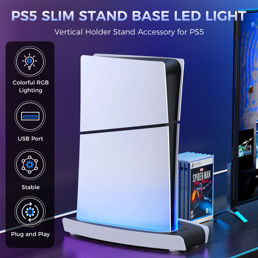 IINE Shining Charging Dock For PS5 Slim (L898) - Image 2