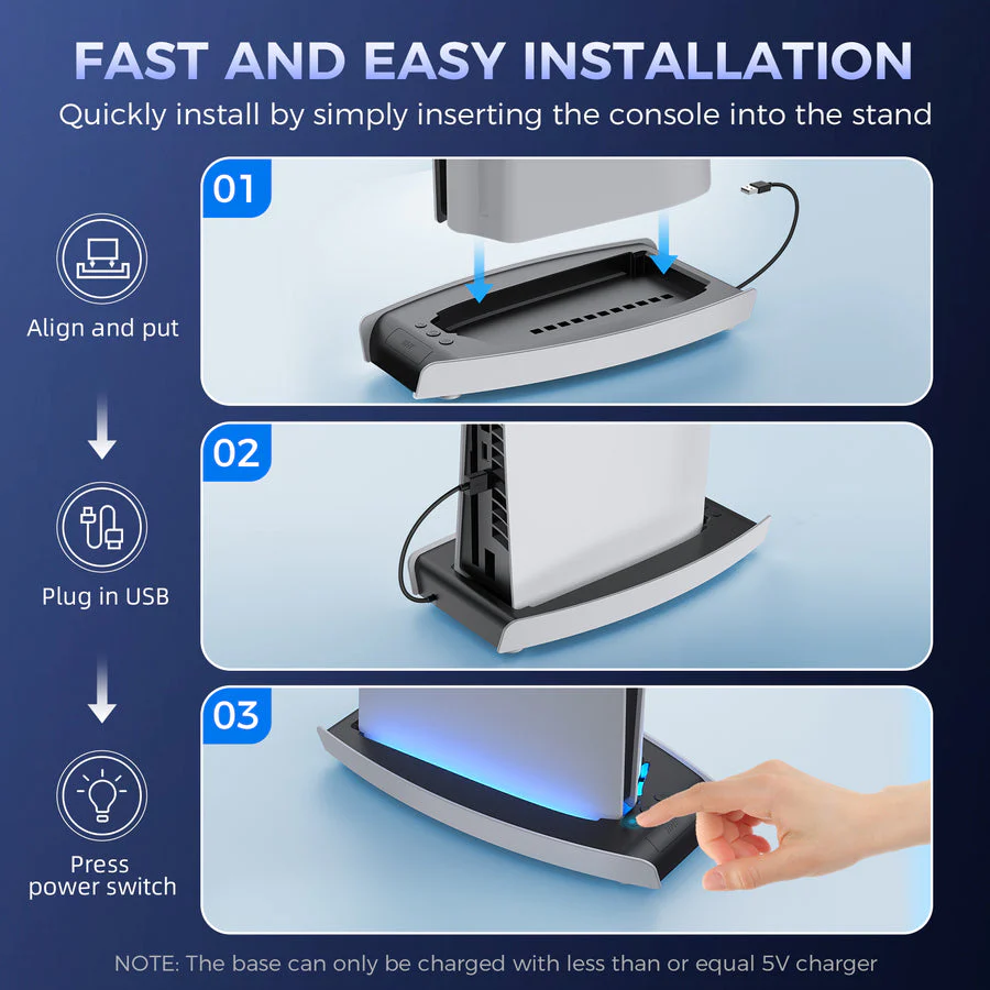IINE Shining Charging Dock For PS5 Slim (L898) - Image 4