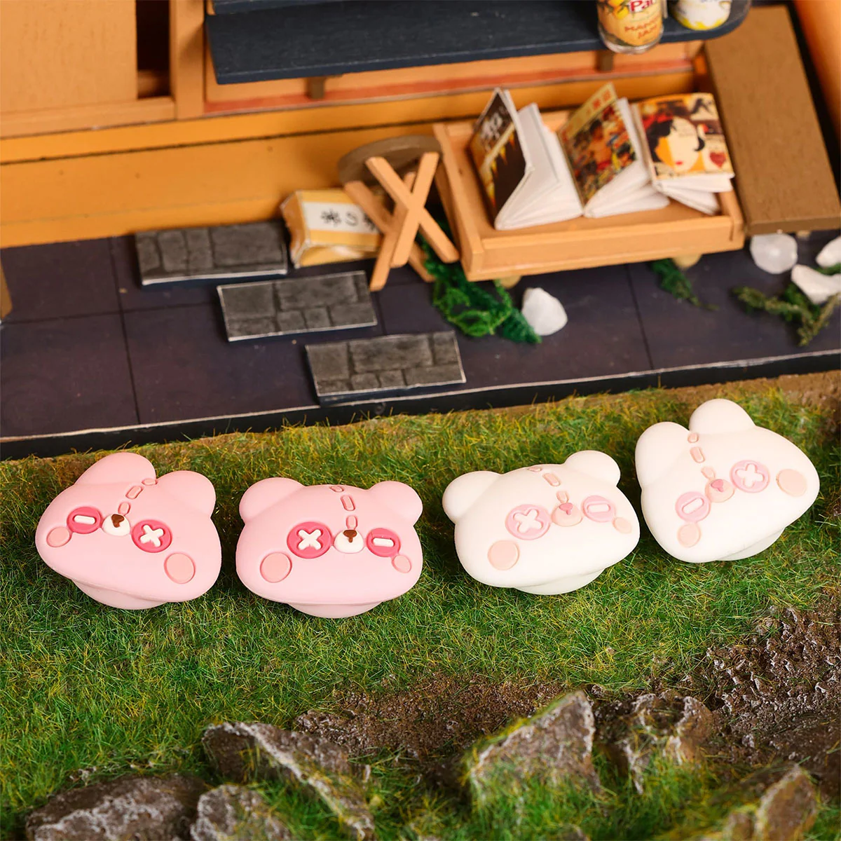 IINE Silicone Thumb Grip Caps For N-Switch (Bunny and Bear, Kamaboko, Feline Fanny) - Image 11