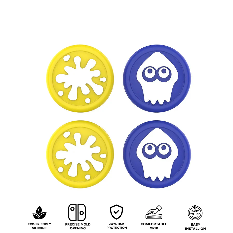 IINE Splatoon Joystick Caps for Nintendo Switch 2 (Yellow/Blue) (L1150)