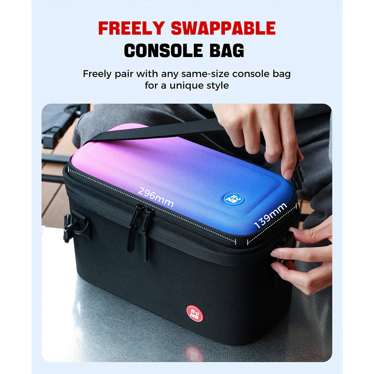 IINE Split Carrying Storage Bag for Nintendo Switch 2 (Black) (L1075) - Image 6
