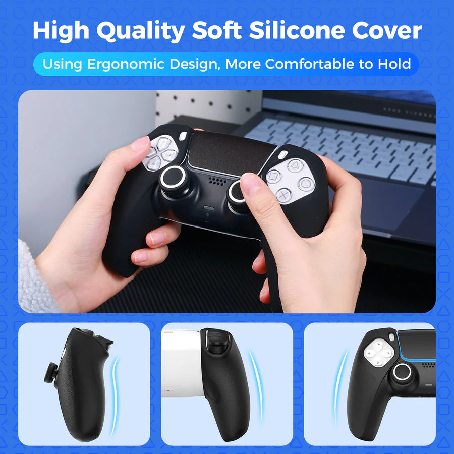 IINE Split Silicone Case Cover for PS5 Controller (Black) (L1055) - Image 5