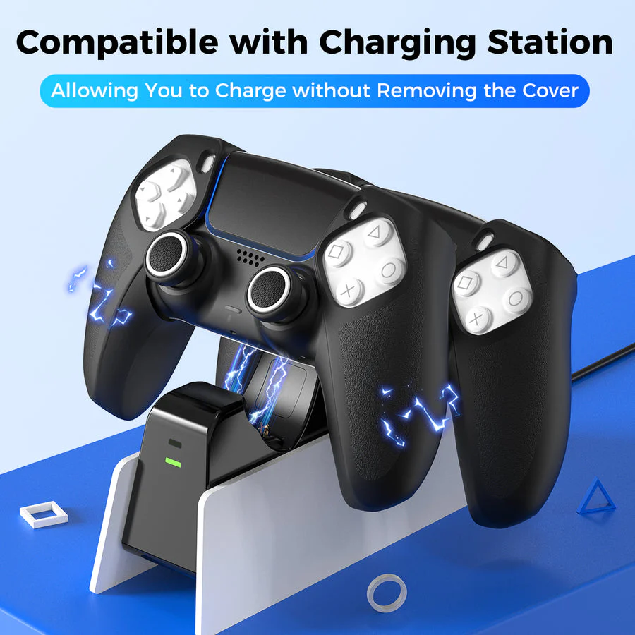 IINE Split Silicone Case Cover for PS5 Controller (Black) (L1055) - Image 6