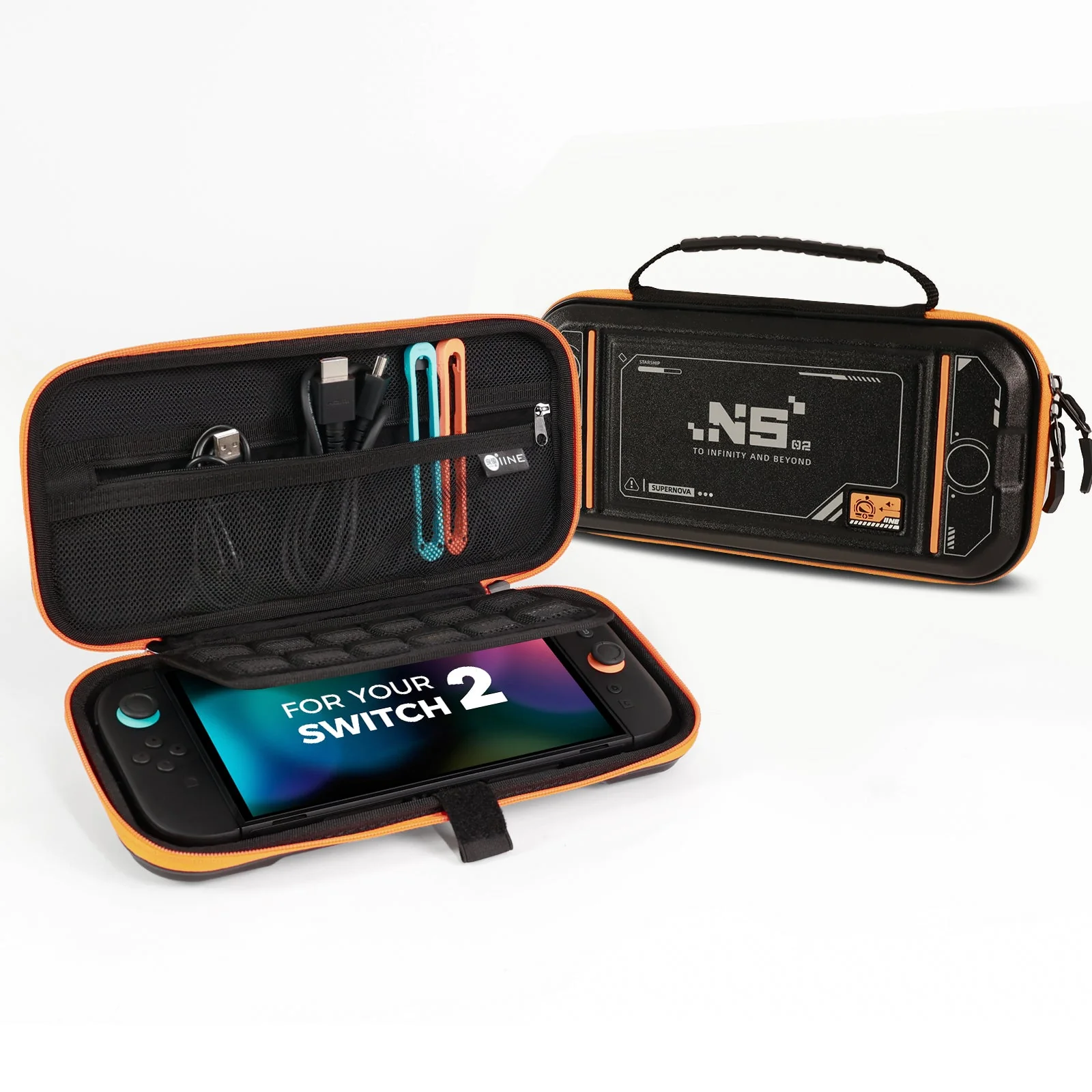 IINE Supernova Black Carrying Case for Nintendo Switch 2 L1188 - Image 2
