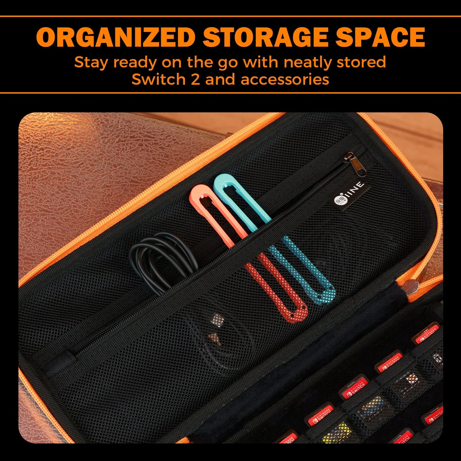 IINE Supernova Black Carrying Case for Nintendo Switch 2 L1188 - Image 7