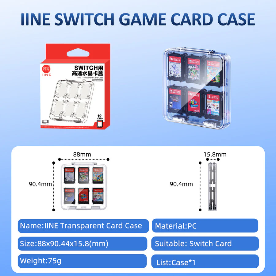 IINE Switch 12 Magnetic Transparent Card Boxes (L968) - Image 5