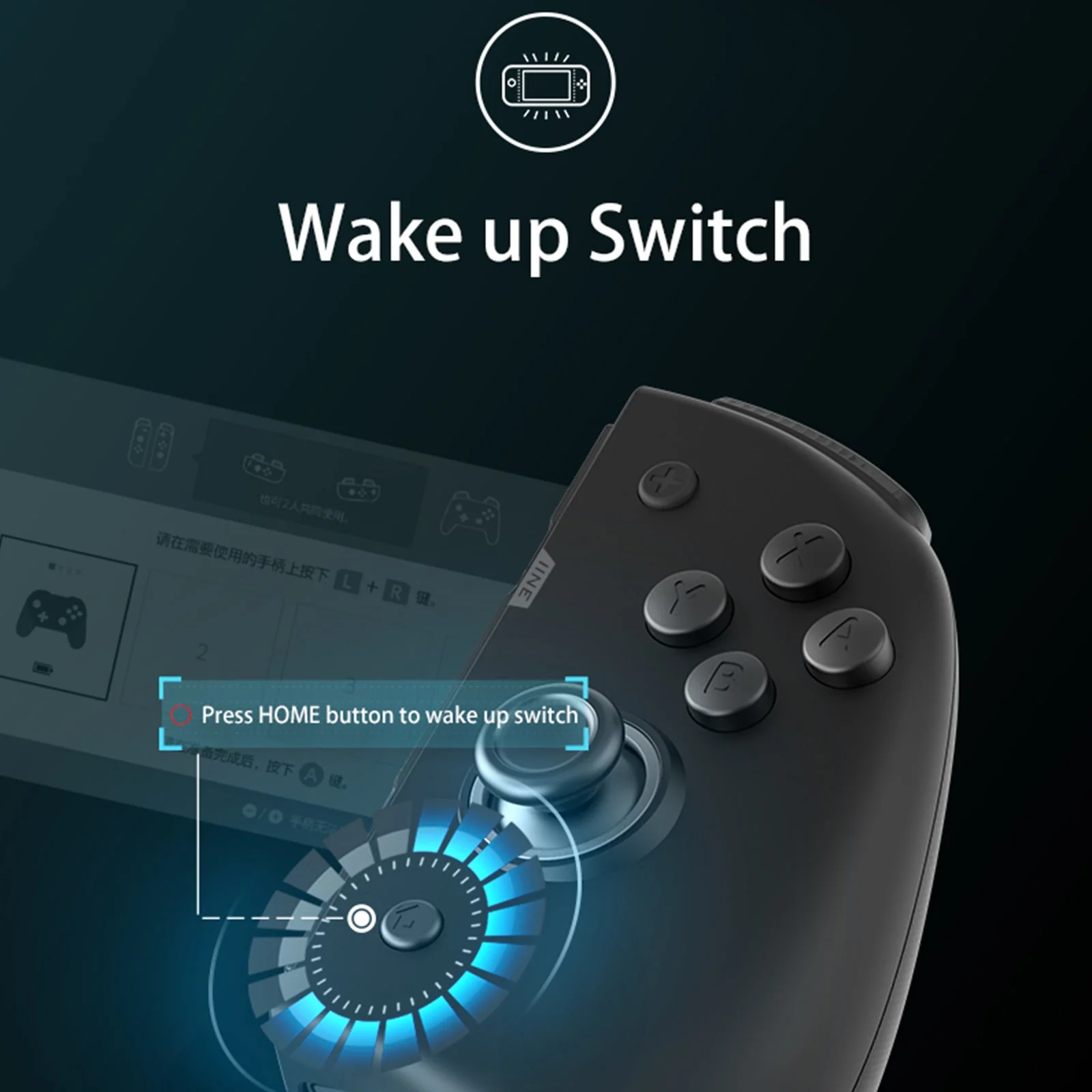 IINE Switch Elite Version Left And Right Controller (Black) (L446) - Image 7