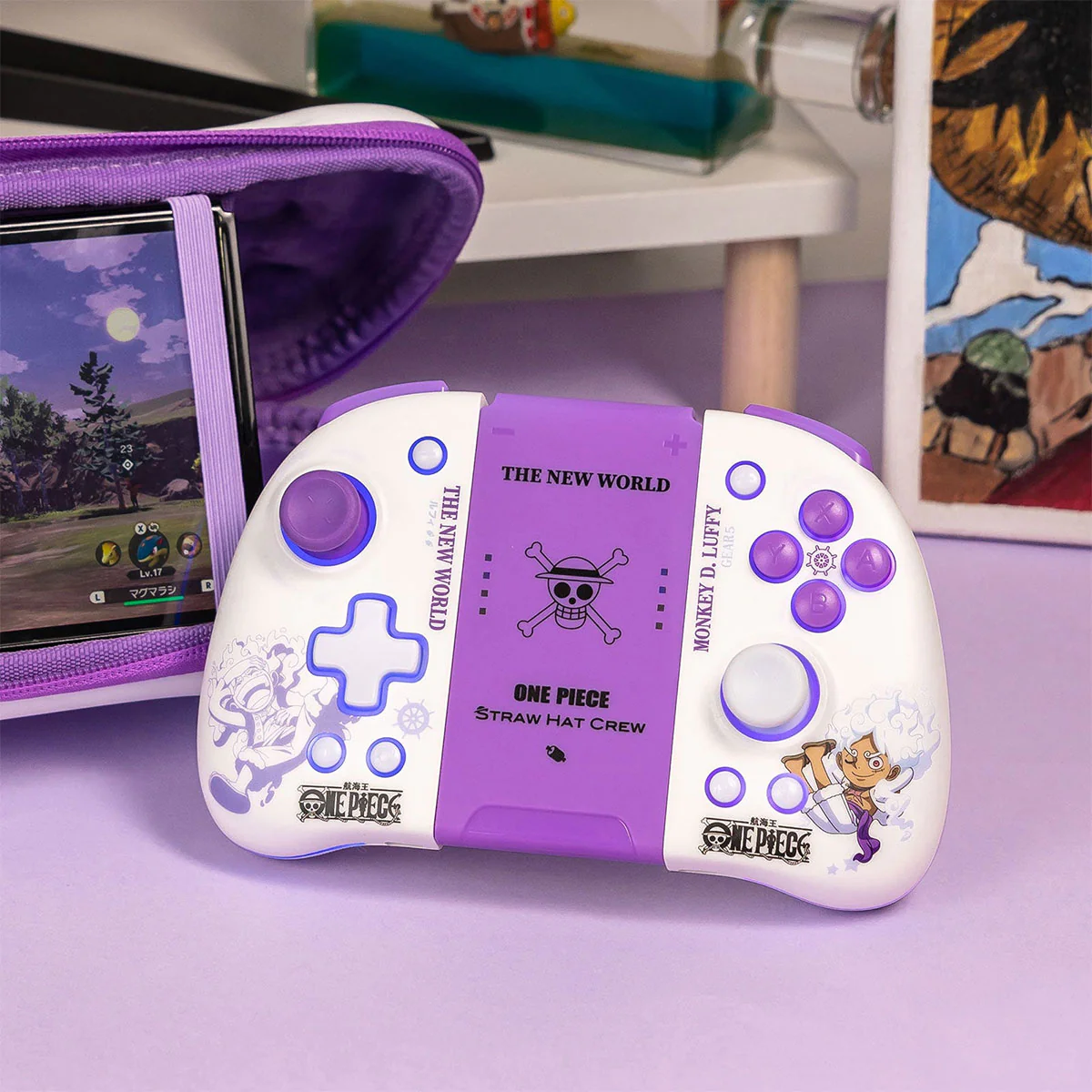 IINE Switch Left and Right Controller Luffy + Storage Bag for Switch Lite/ Switch/ Switch OLED (Luffy) Bundle (L944) - Image 6