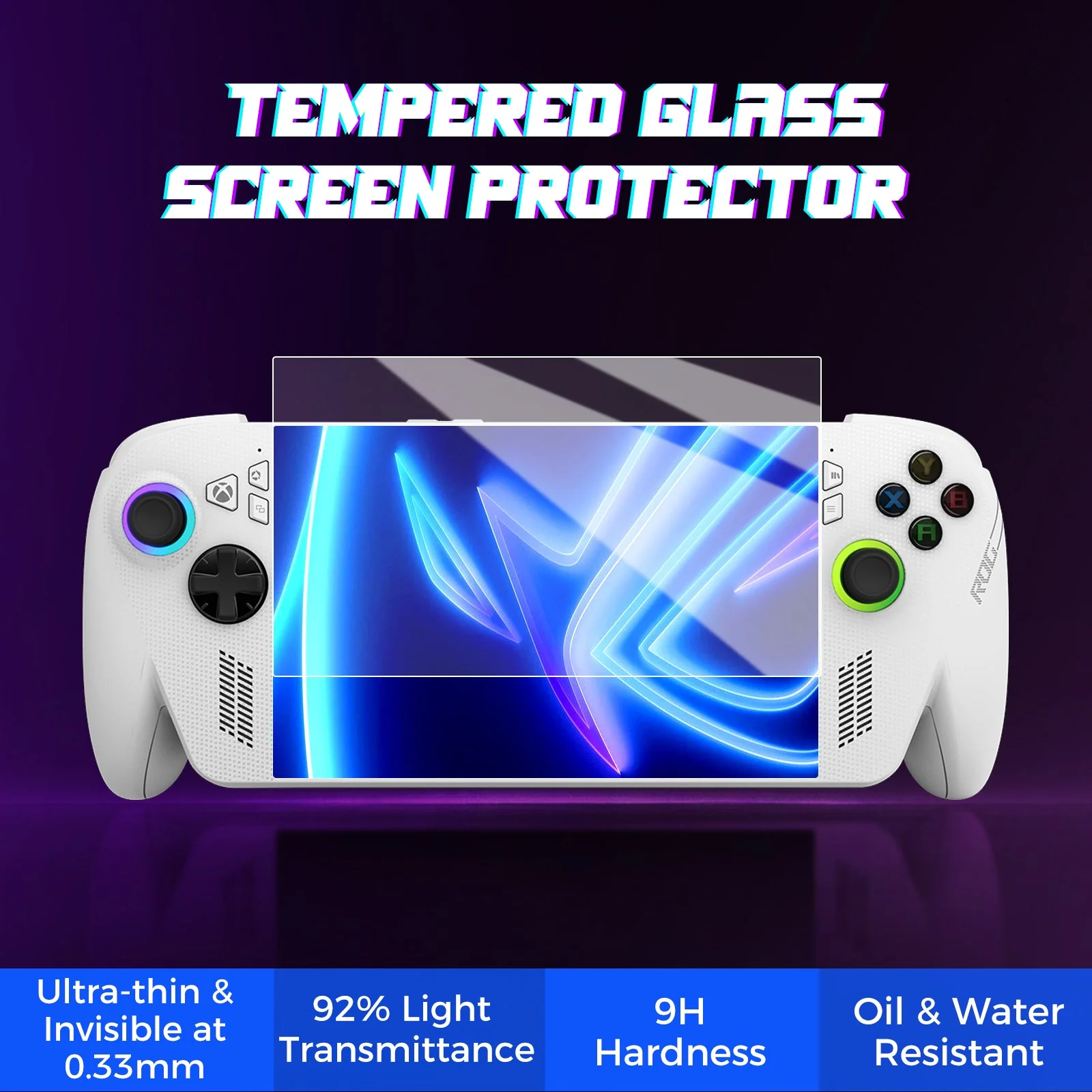IINE Tempered Glass for ROG Xbox Ally L1244 - Image 2