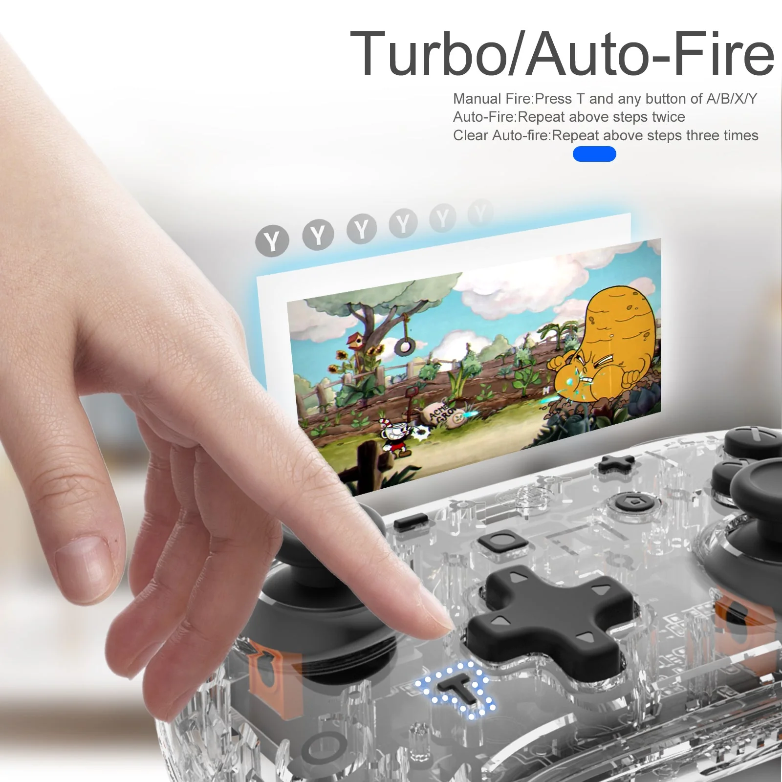 IINE Transparent Mini Controller for Switch (L530) - Image 8