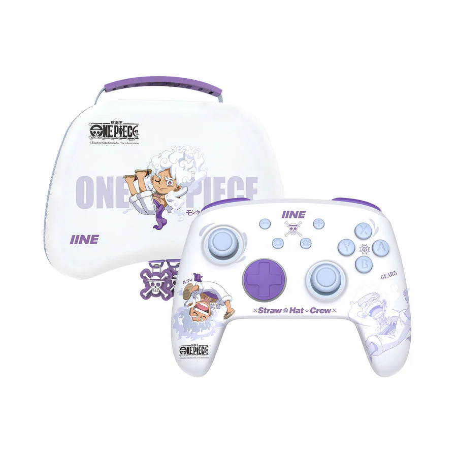 IINE Wireless Controller for Switch Lite/ Switch/ Switch OLED (Luffy) + Storage Bag for Switch Lite/ Switch/ Switch OLED (Luffy) Bundle (L946)