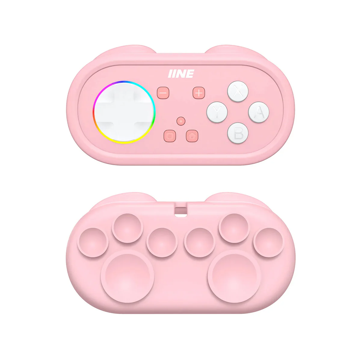 IINE Wireless Mini Controller with Suction Cup Cover (Pink, Blue) - Image 3