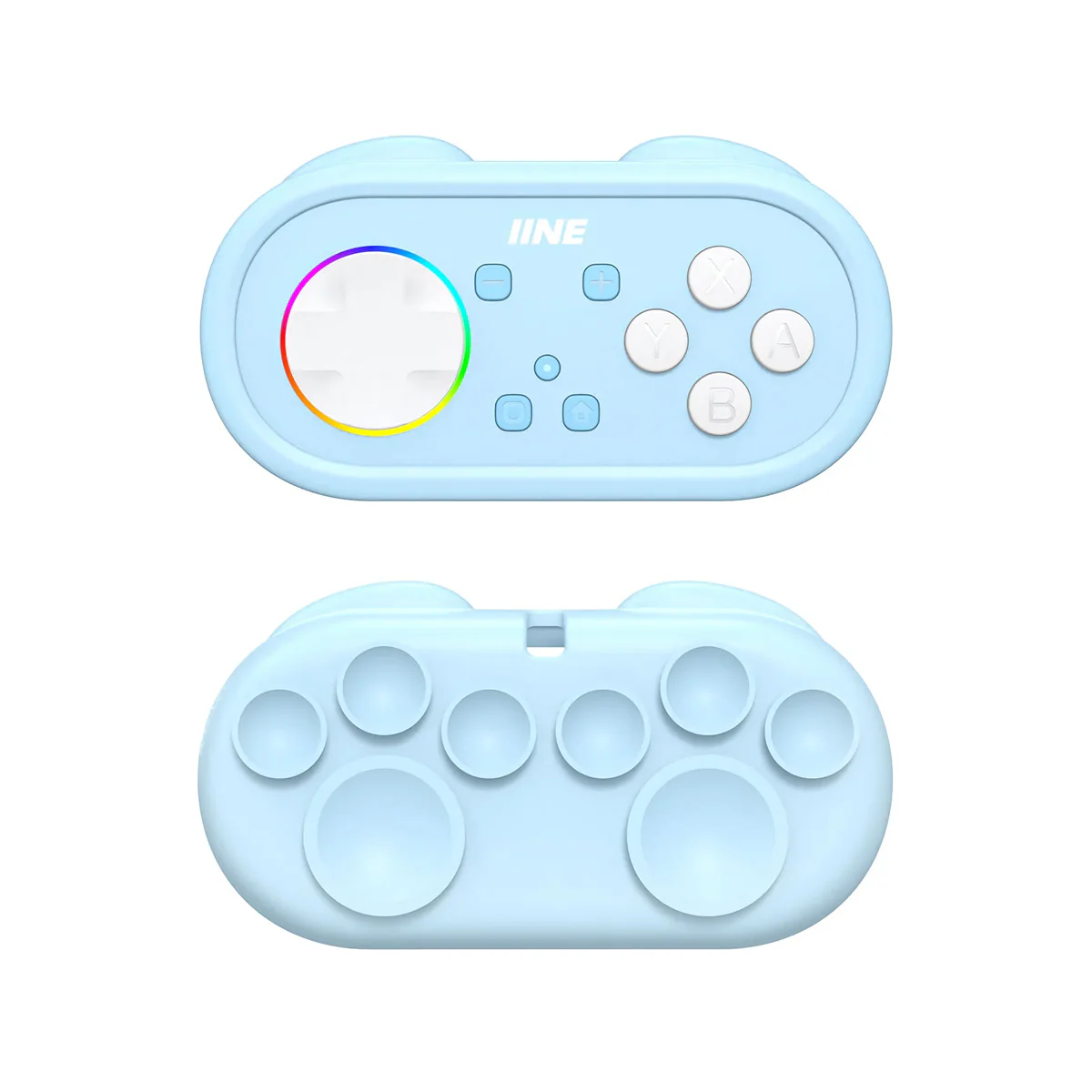 IINE Wireless Mini Controller with Suction Cup Cover (Pink, Blue) - Image 4