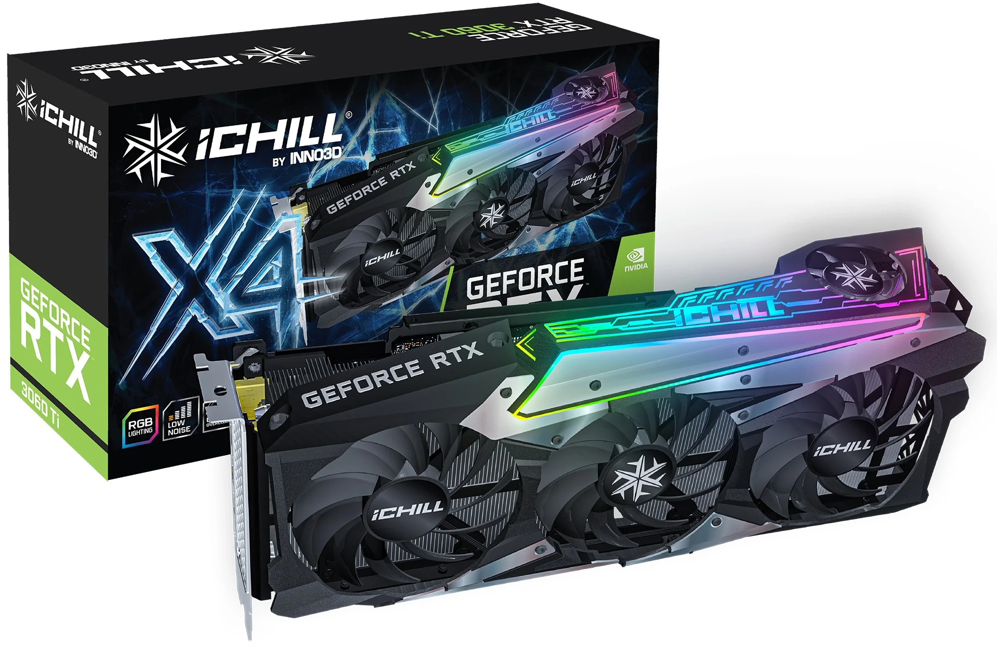INNO3D GeForce RTX 3060 Ti iChill X4 8GB GDDR6X Graphics Card (C306T4-086XX-1820VA35R) - Image 2