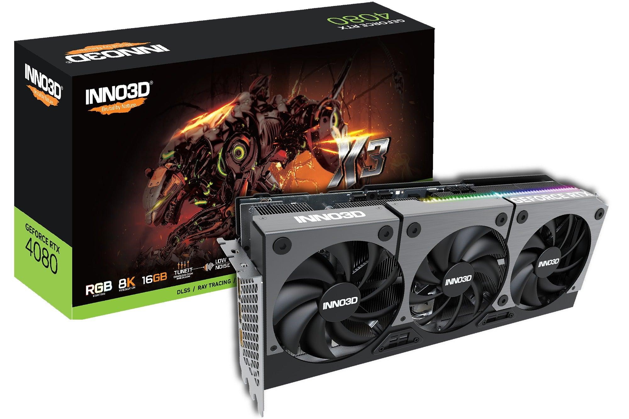 INNO3D GeForce RTX 4080 X3 16GB GDDR6X Graphics Card (N40803-166X-187049N) - Image 3