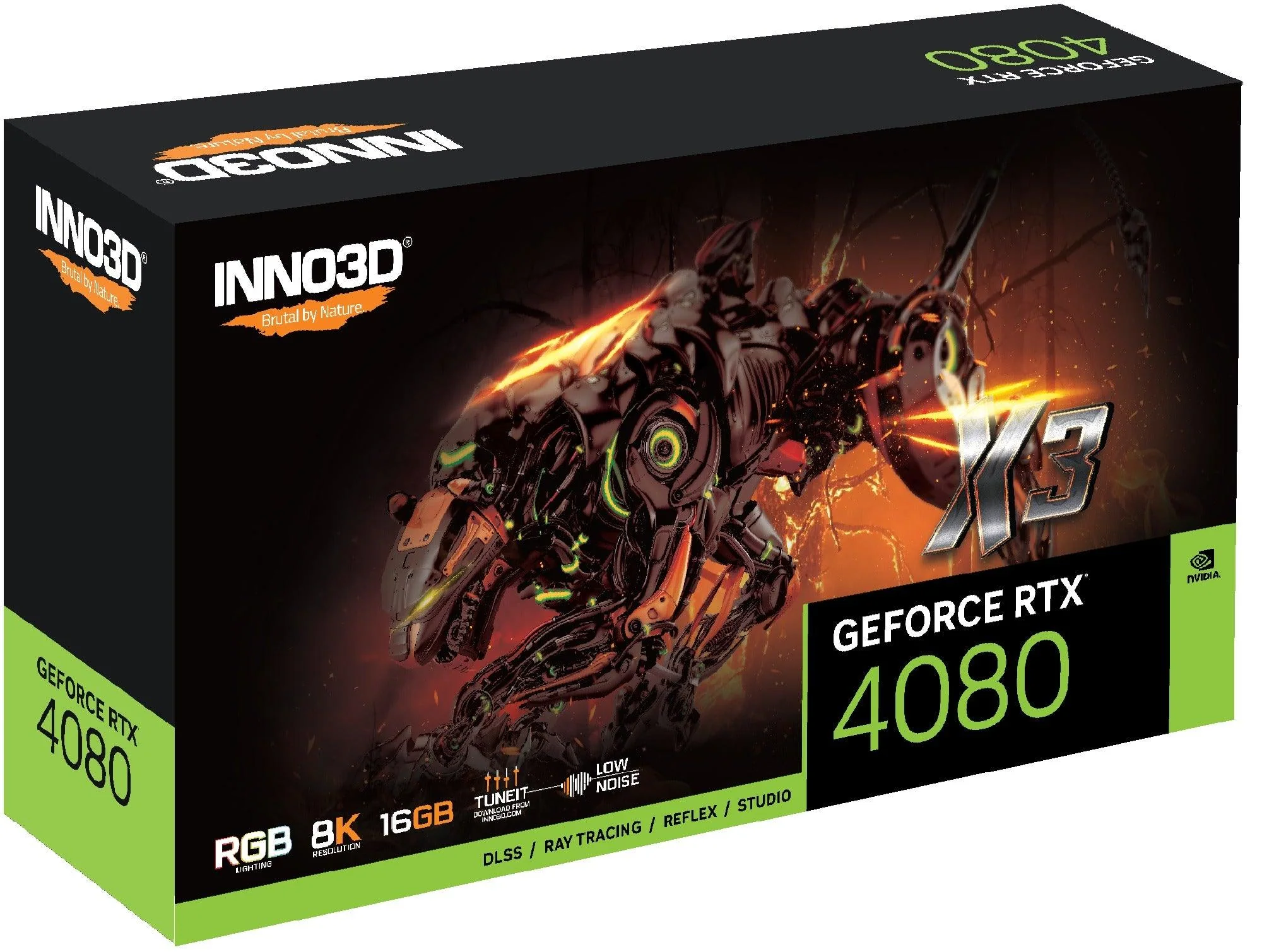 INNO3D GeForce RTX 4080 X3 16GB GDDR6X Graphics Card (N40803-166X-187049N) - Image 4