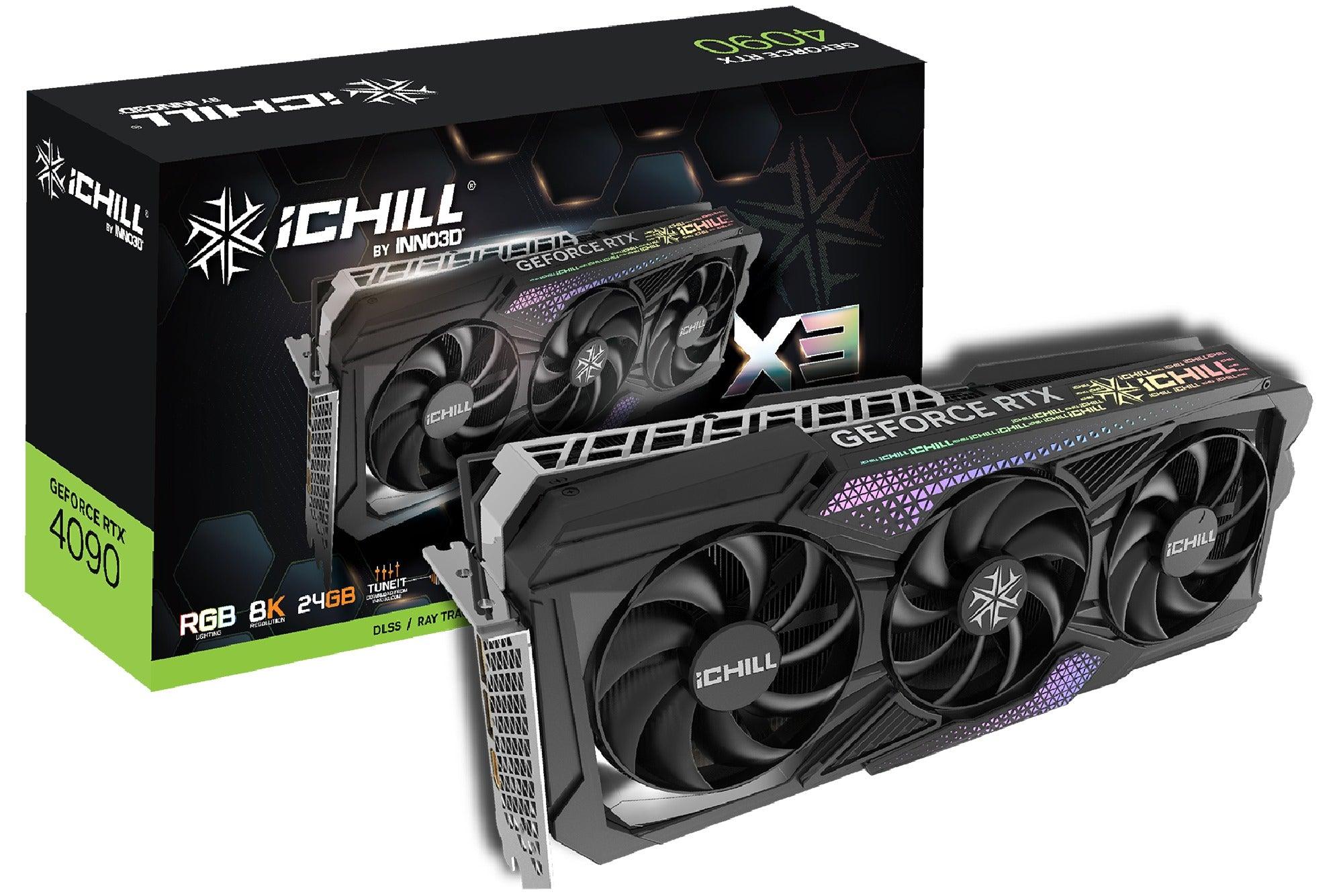 INNO3D GeForce RTX 4090 ICHILL X3 24GB GDDR6X Graphics Card (C40903-246XX-1833VA47) - Image 3