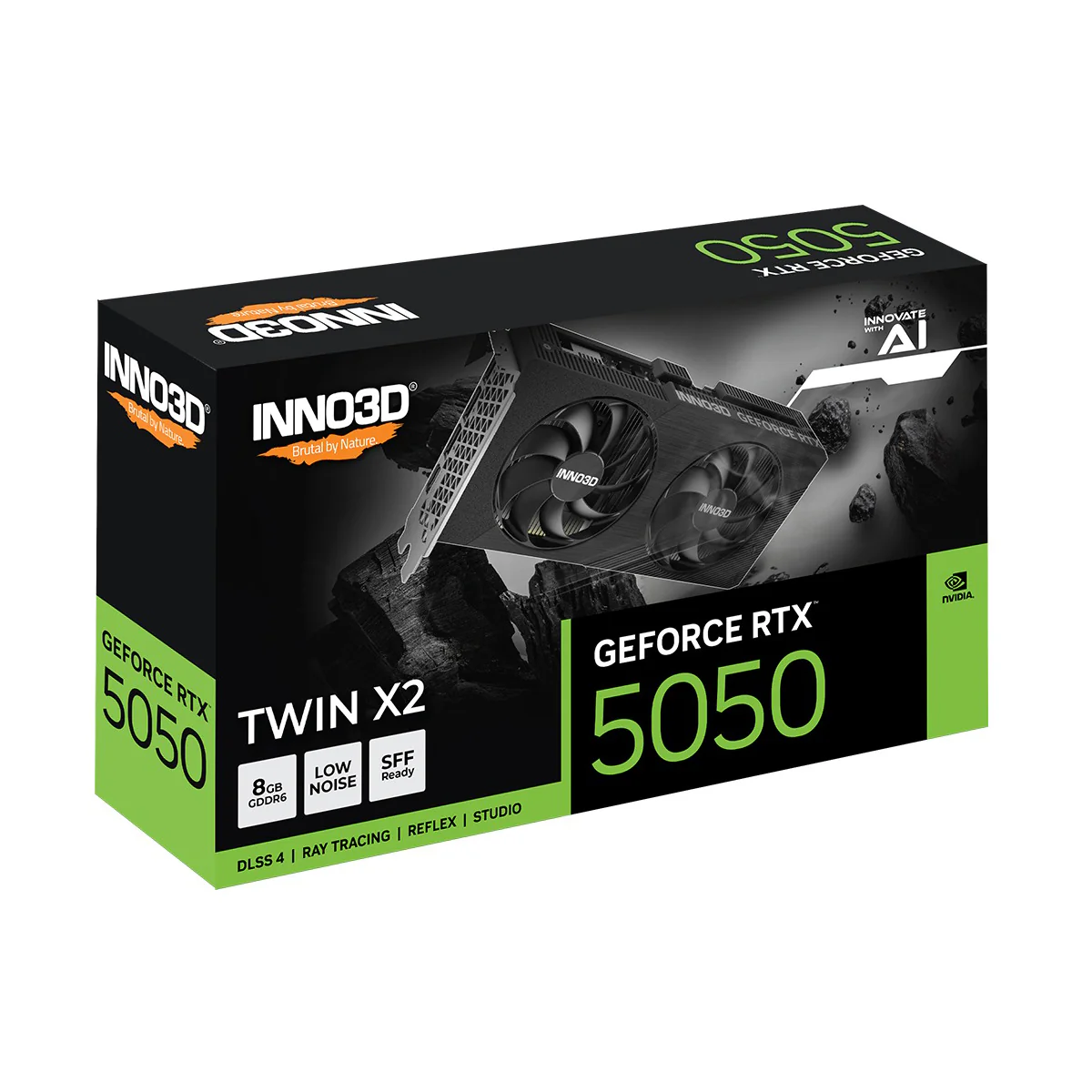 INNO3D GeForce RTX 5050 TWIN X2 8GB GDDR6 Graphics Card (N50502-08D6-174071N) - Image 4