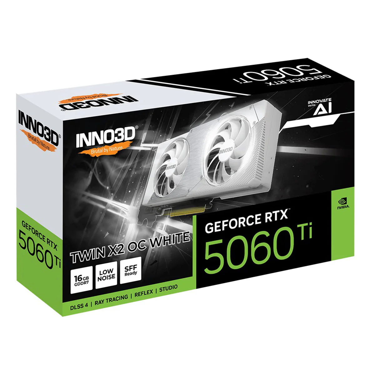 Inno3D Geforce RTX 5060 Ti TWIN X2 OC 16GB GDDR7 Graphics Card (White) (N506T2-16D7X-191073W) - Image 8