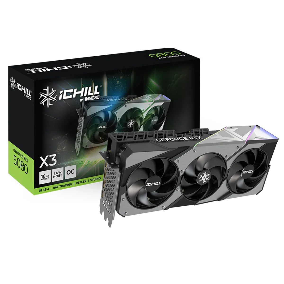 INNO3D GeForce RTX 5080 iCHILL X3 16GB GDDR7 Graphics Card (C50803-16D7X-176069H) - Image 6