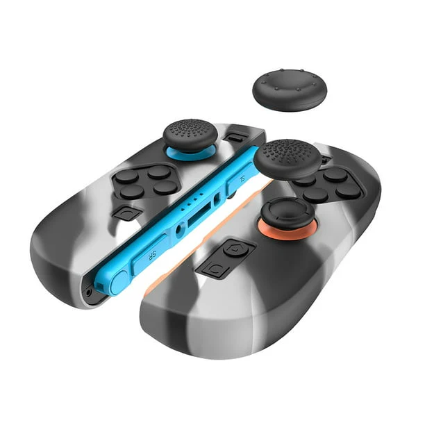 Ipega 6-in-1 Silicone Sleeve Gamer Kit for Nintendo Switch 2 (Black, Black/Grey, Blue/Orange/Black) - Image 7