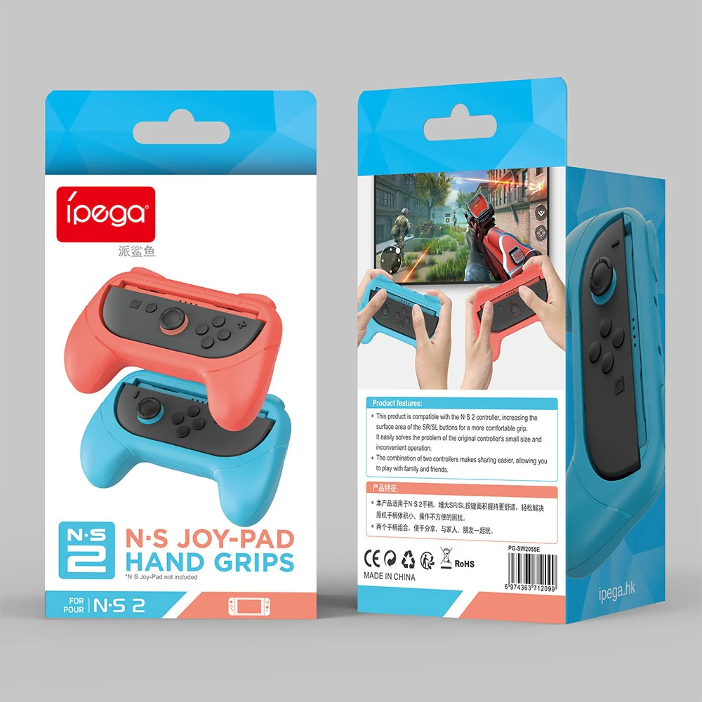Ipega Joy-Pad Hand Grips for Nintendo Switch 2 (Black, Orange/Blue) - Image 9