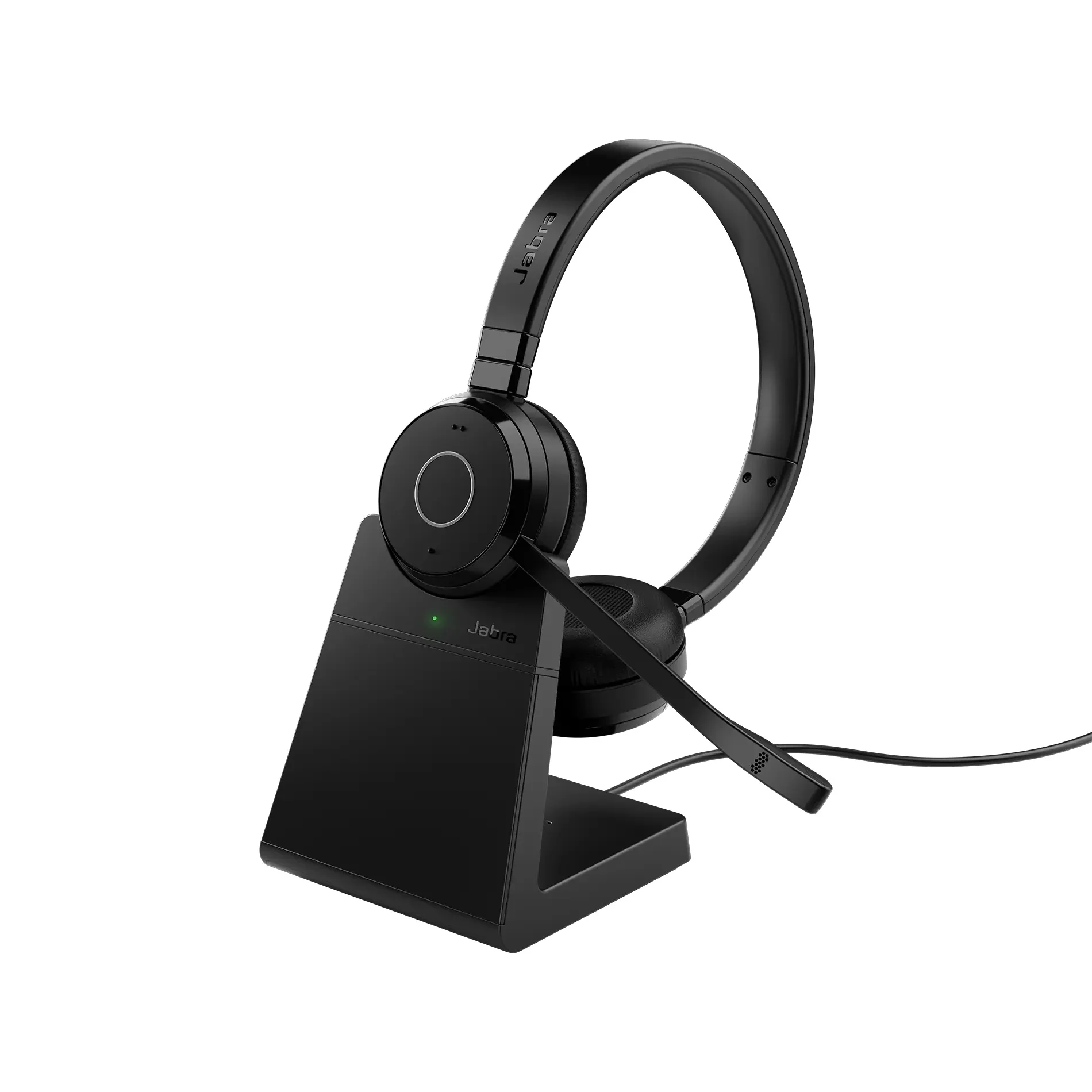 Jabra Evolve 65 TE USB-A UC Stereo Bluetooth Wireless Headset with Charging Stand - Image 2