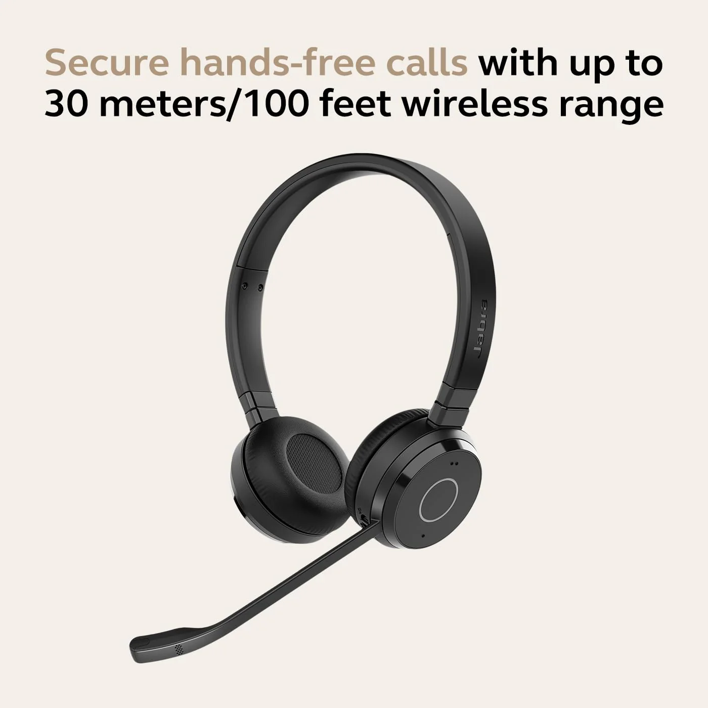 Jabra Evolve 65 TE USB-A UC Stereo Bluetooth Wireless Headset with Charging Stand - Image 5