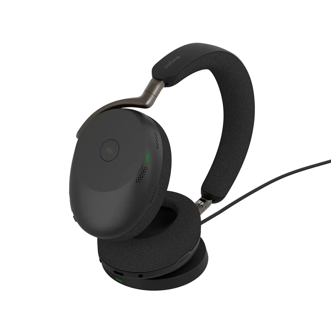 Jabra Evolve3 85 MS Link390c USB-C Wireless Headset with Dongle (Black) - Image 2