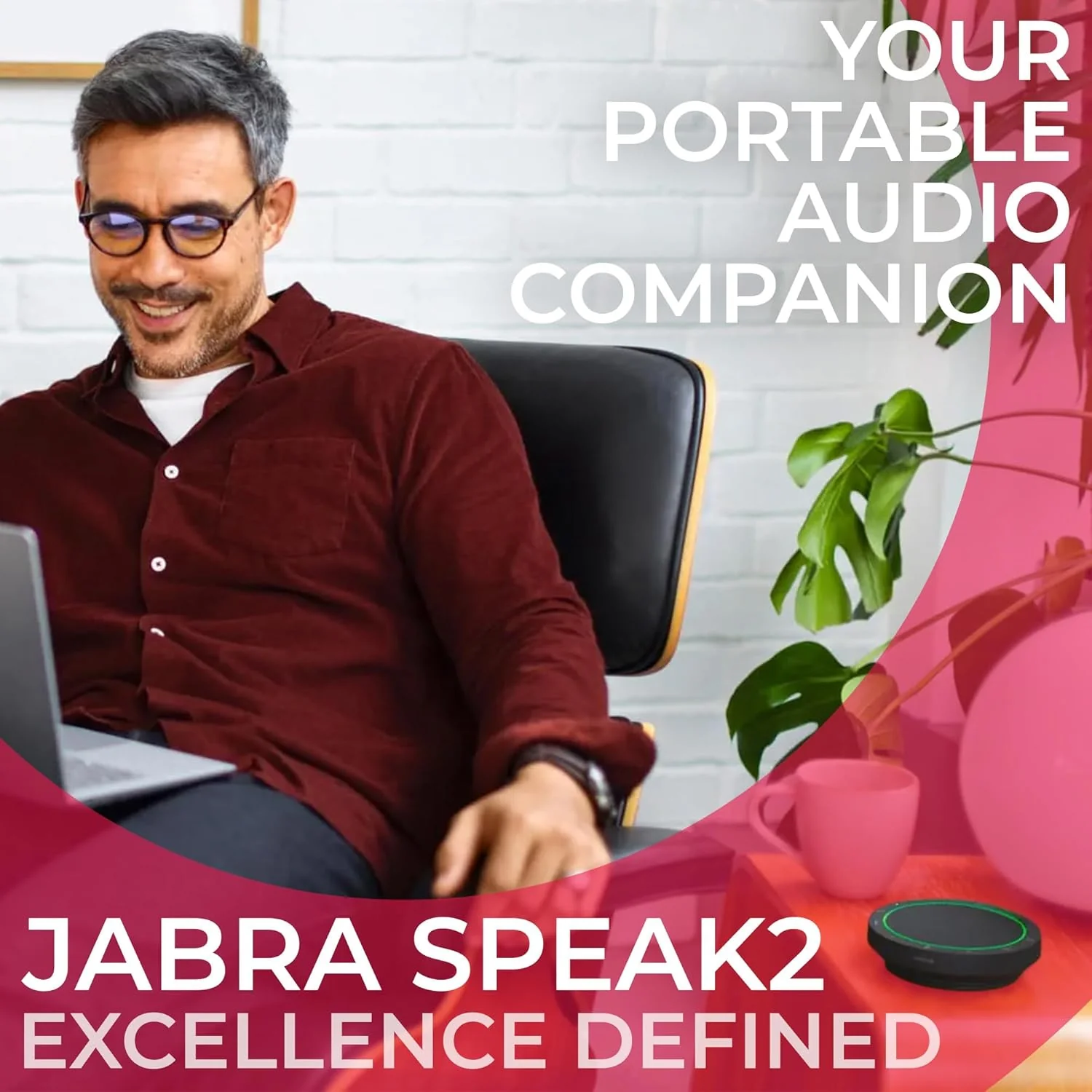 Jabra Speak2 55 Portable USB & Wireless Bluetooth Speakerphone - Microsoft Teams Certified - Image 4