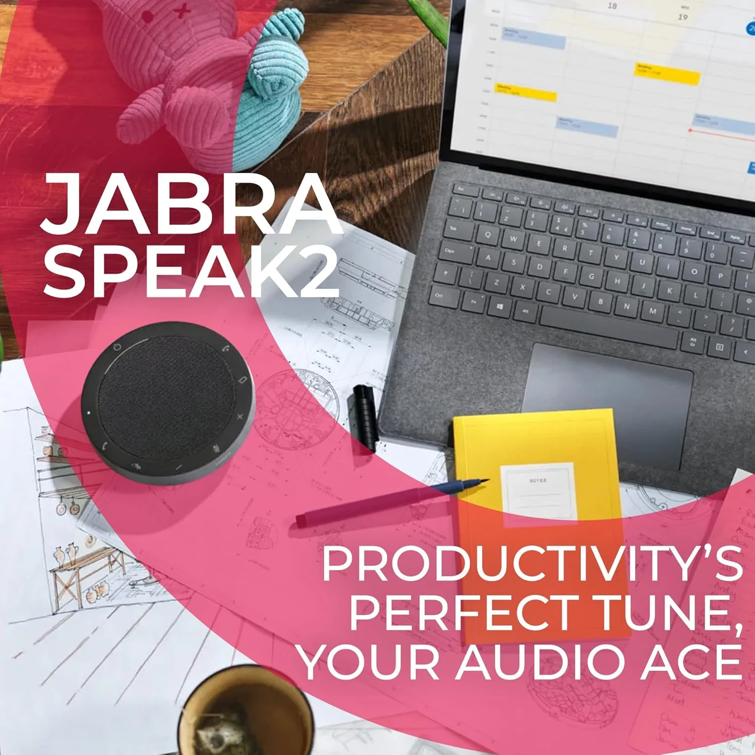 Jabra Speak2 55 Portable USB & Wireless Bluetooth Speakerphone - Microsoft Teams Certified - Image 6