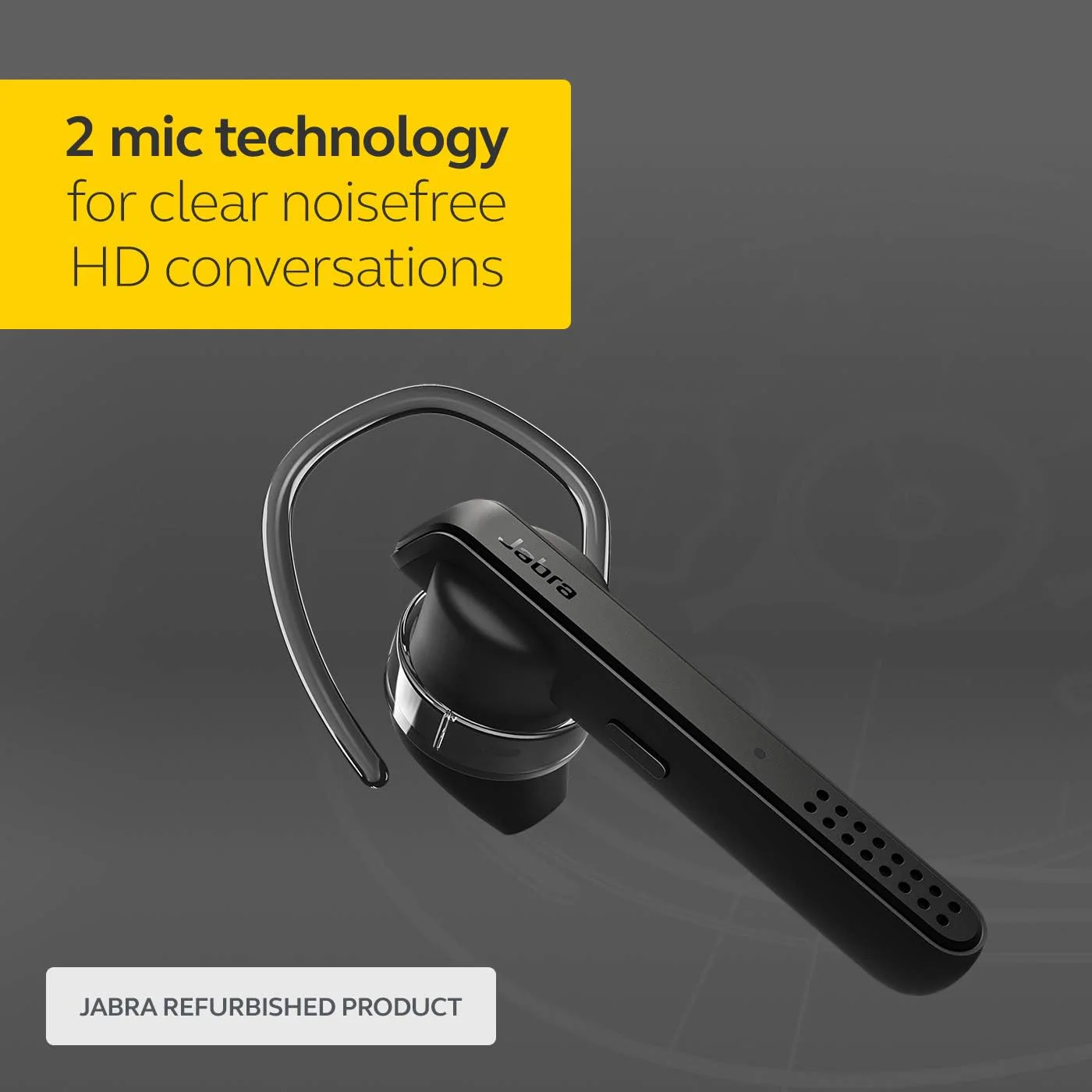 Jabra Talk 45 Mono Bluetooth Ear Hook Headset With 2 Noise-Cancelling Mirophones + Car Charger (Black) - Image 7
